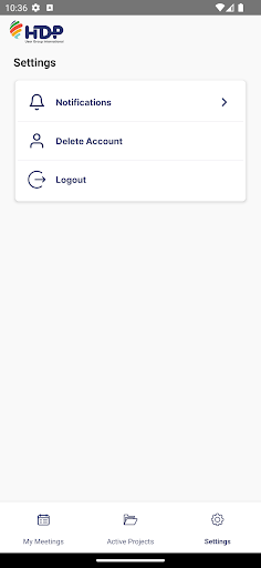 HDP App Screenshot