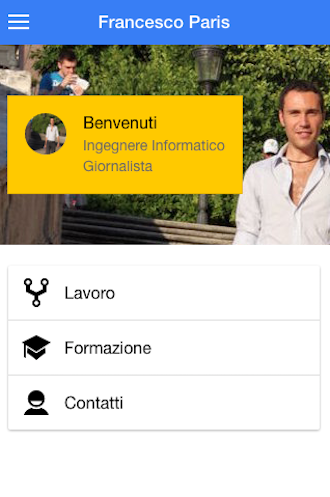 Android application Francesco Paris screenshort