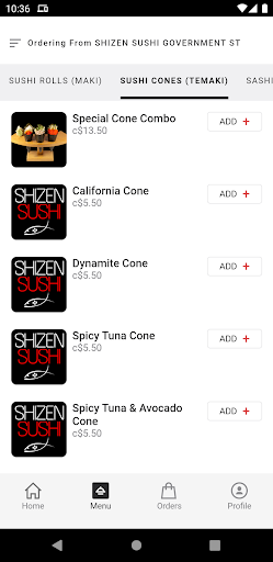 Shizen Sushi Screen 3