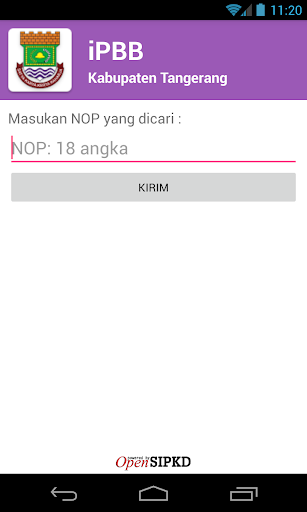 Android application iPBB Kab. Tangerang screenshort