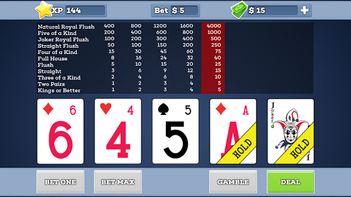Android application Joker Wild - Video Poker screenshort