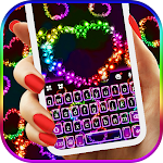 Colorful Hearts Keyboard Theme Apk