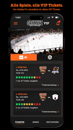 Grizzlys Wolfsburg VIP Screen 2