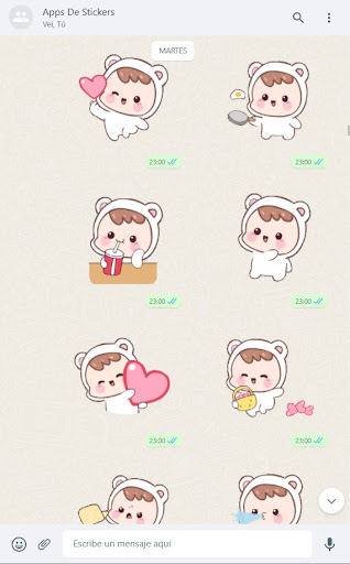 Stickers con Movimiento Cute Screen 3