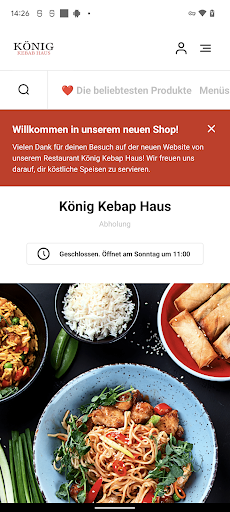 Android application König Kebap Haus screenshort