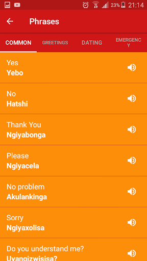 Learn Ndebele Screen 2