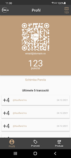 Android application Coffee Cup screenshort