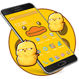 Cartoon Yellow Cute Duck Theme icon