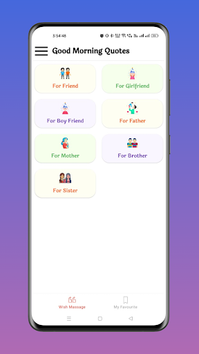 Android application Good Morning Quotes App screenshort
