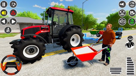 Modern Farmer Tractor Game 3D