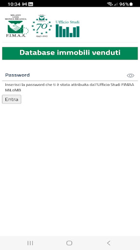 Android application Database Immobili Venduti screenshort