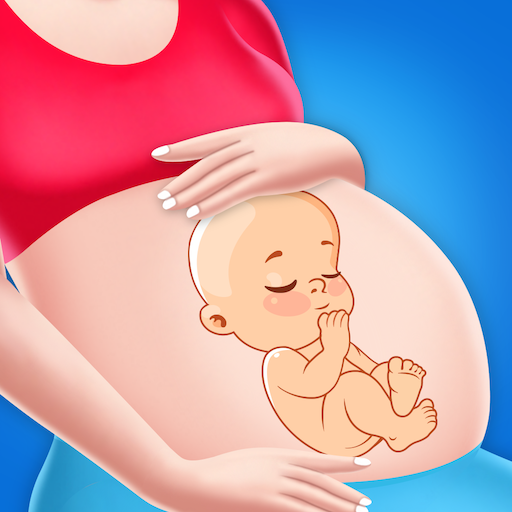 newborn babyshower party game Logo