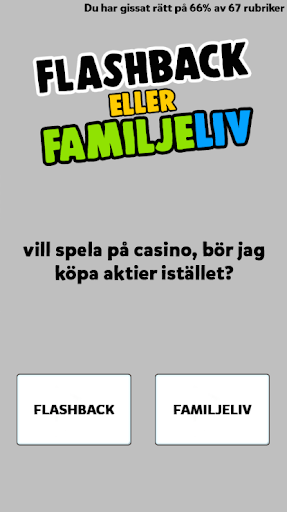 Android application Flashback eller Familjeliv? screenshort