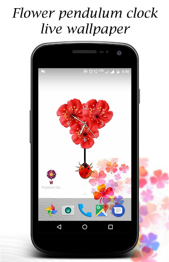 Flower pendulum clock lwp Screen 2