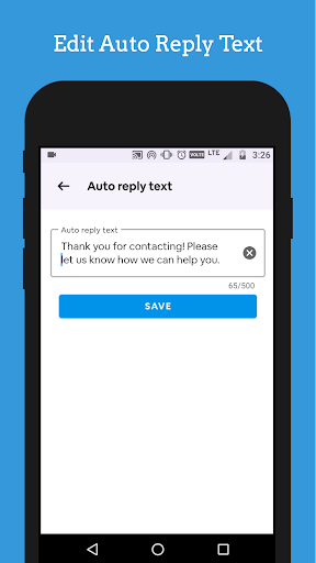 Auto Reply Screen 2