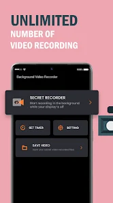 Tận hưởng trải nghiệm thú vị với background video recorder. Lưu giữ mọi khoảnh khắc đáng nhớ khi bạn tiếp tục mọi hoạt động của mình, và không bỏ lỡ bất kỳ chi tiết quan trọng nào.