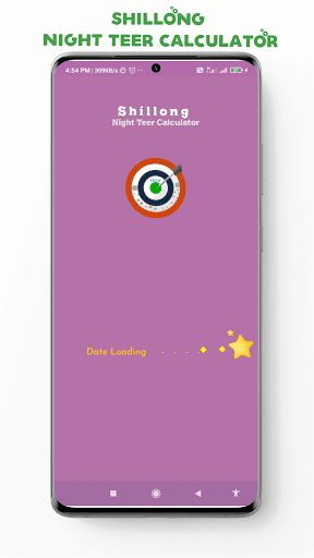 Android application Shillong night teer calculator screenshort