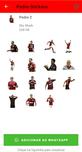 Android application Pedro Flamengo Stickers screenshort
