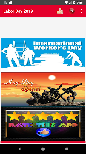 Android application Happy Labor Day Images screenshort