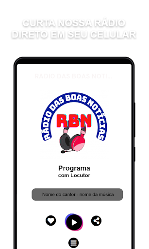 Android application Rádio das Boas Notícias screenshort