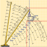 Planning crane maneuver icon