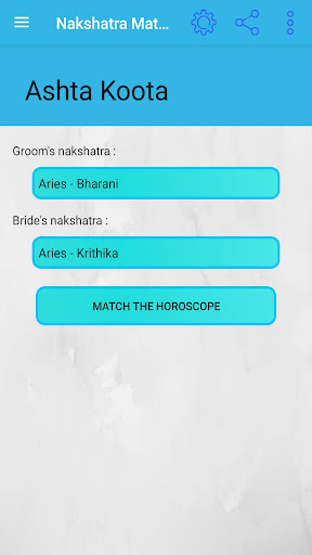 Android application Nakshatra Matching Calculator screenshort