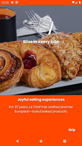 Android application Le Chef Bakery To Go! screenshort