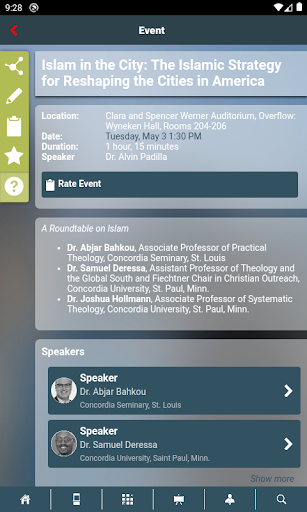 Concordia Seminary Events Screen 3