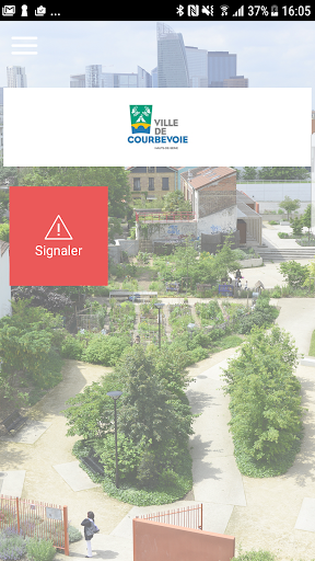 Android application Signalement Courbevoie screenshort