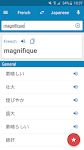 screenshot of French-Japanese Dictionary