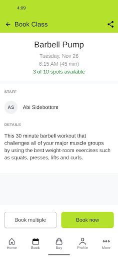 Unique Health Clubs Screenshot 3 - AppWisp.com