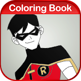 Coloring Game of Young Justice icon