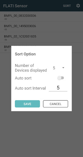 FLATI Sensor Screen 3