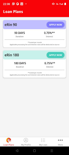 App screenshot