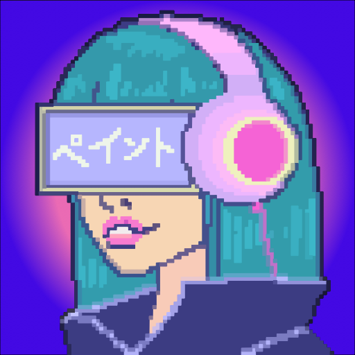 Neon Pixel Art logo
