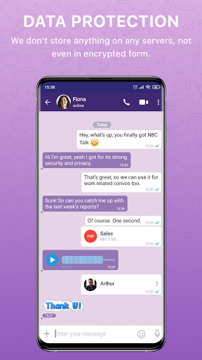 Android application NBC Talk screenshort
