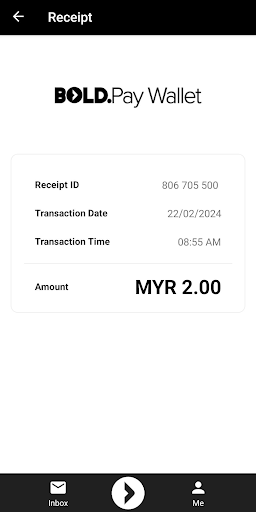 BOLD.Pay Wallet Screen 3