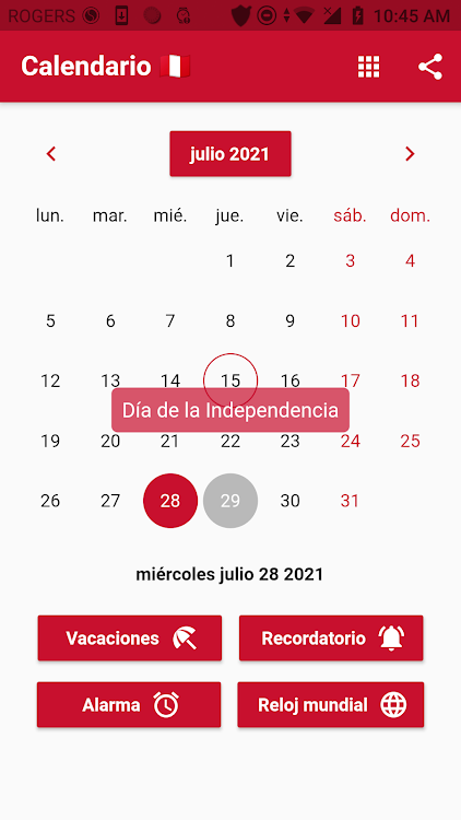 Calendario Peru 2024 - 6.6.67 - (Android)