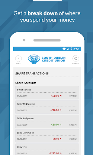 South Dublin Credit Union Screen 3