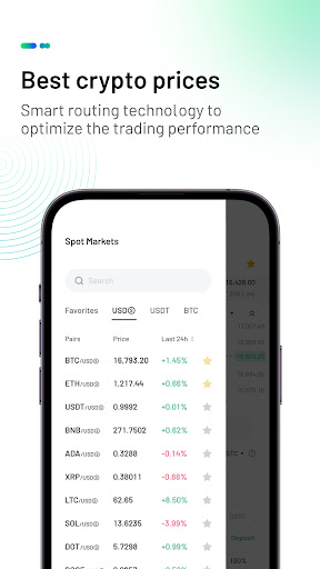 Android application WhaleFin: Prime Crypto Service screenshort