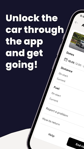 Haste Carsharing Screen 3