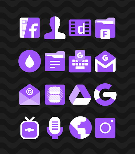 Screenshot of Purple - Icon Pack