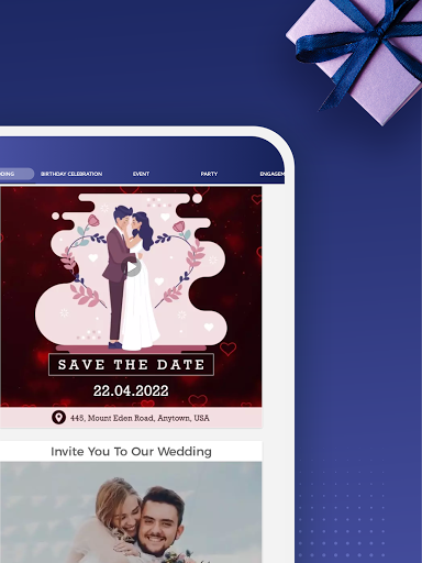 Screenshot Video Invitation Maker