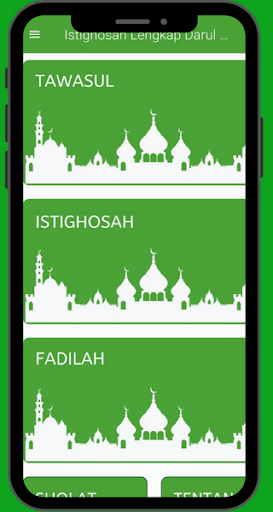 Android application Muslim Daily : Istighosah screenshort