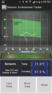 Sensors: Temp and Humidity Screenshot
