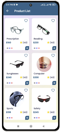 Eyeglasses Screen 2