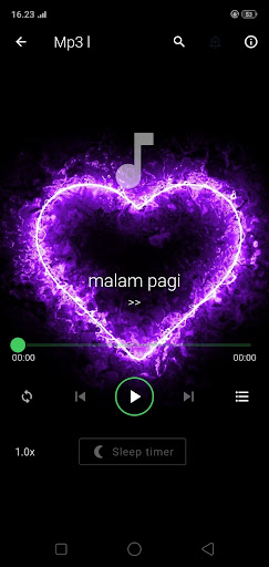 Lagu Fuji Hilang malam pagi Screen 3