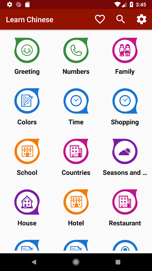 Android application Learn Chinese Offline For Go screenshot