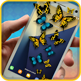 Butterfly On Screen Prank icon