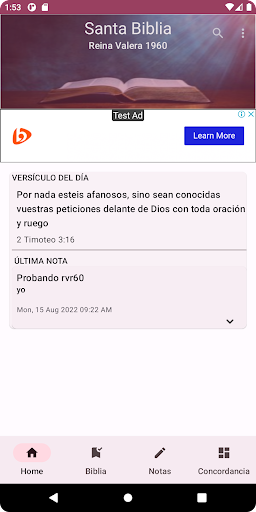 Android application Biblia Reina Valera del 60 screenshort